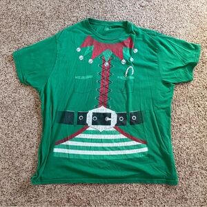 Festive Green Elf Kids T-Shirt
